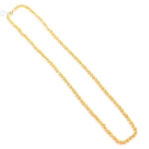 Junaid-Jewelelrs Gold Rose Ball Chain
